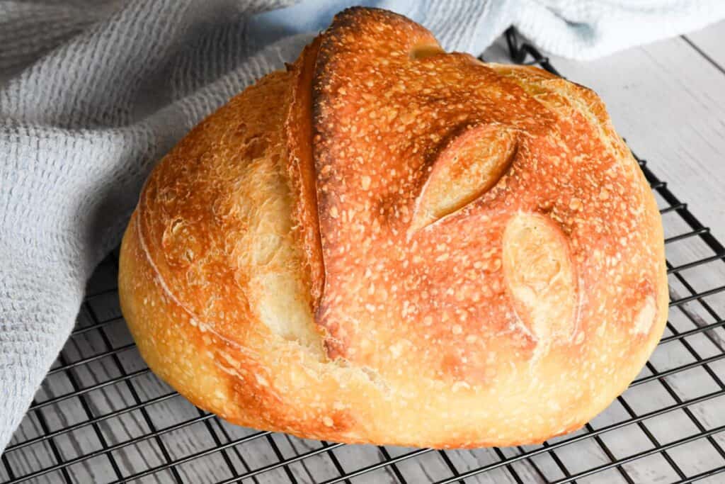 Long Fermented Sourdough Bread Recipe Beginner's Guide Stretch and