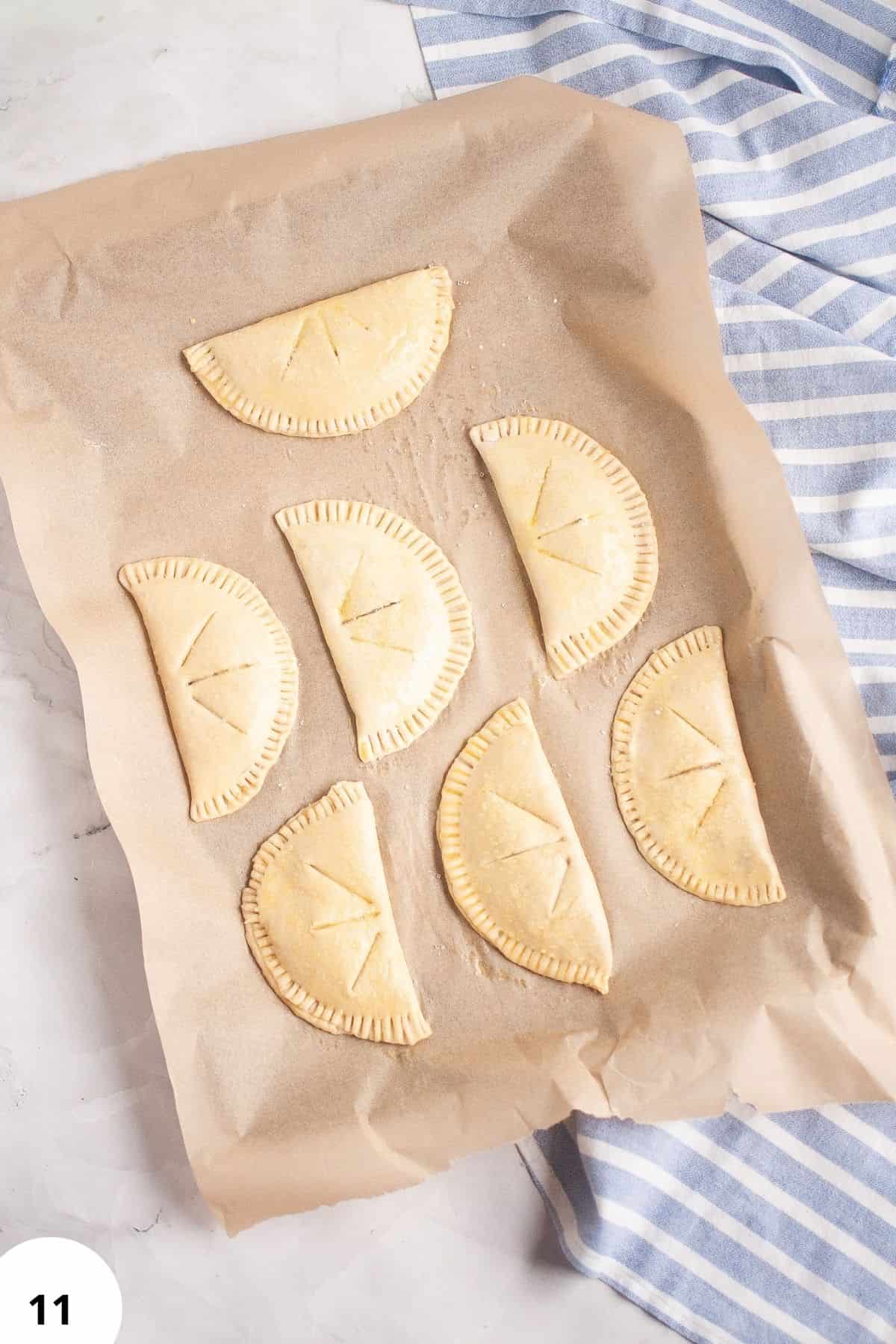 Delicious sourdough hand pies filled with sweet jam, perfect for a quick snack or dessert.