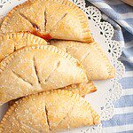 Super simple jam-filled sourdough hand pies with stretch and folds technique.