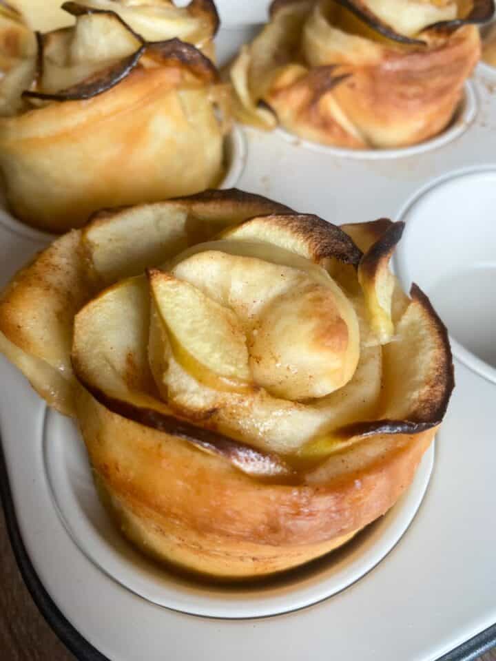 Sourdough Apple Cinnamon Roll Roses Recipe - Stretch and Folds