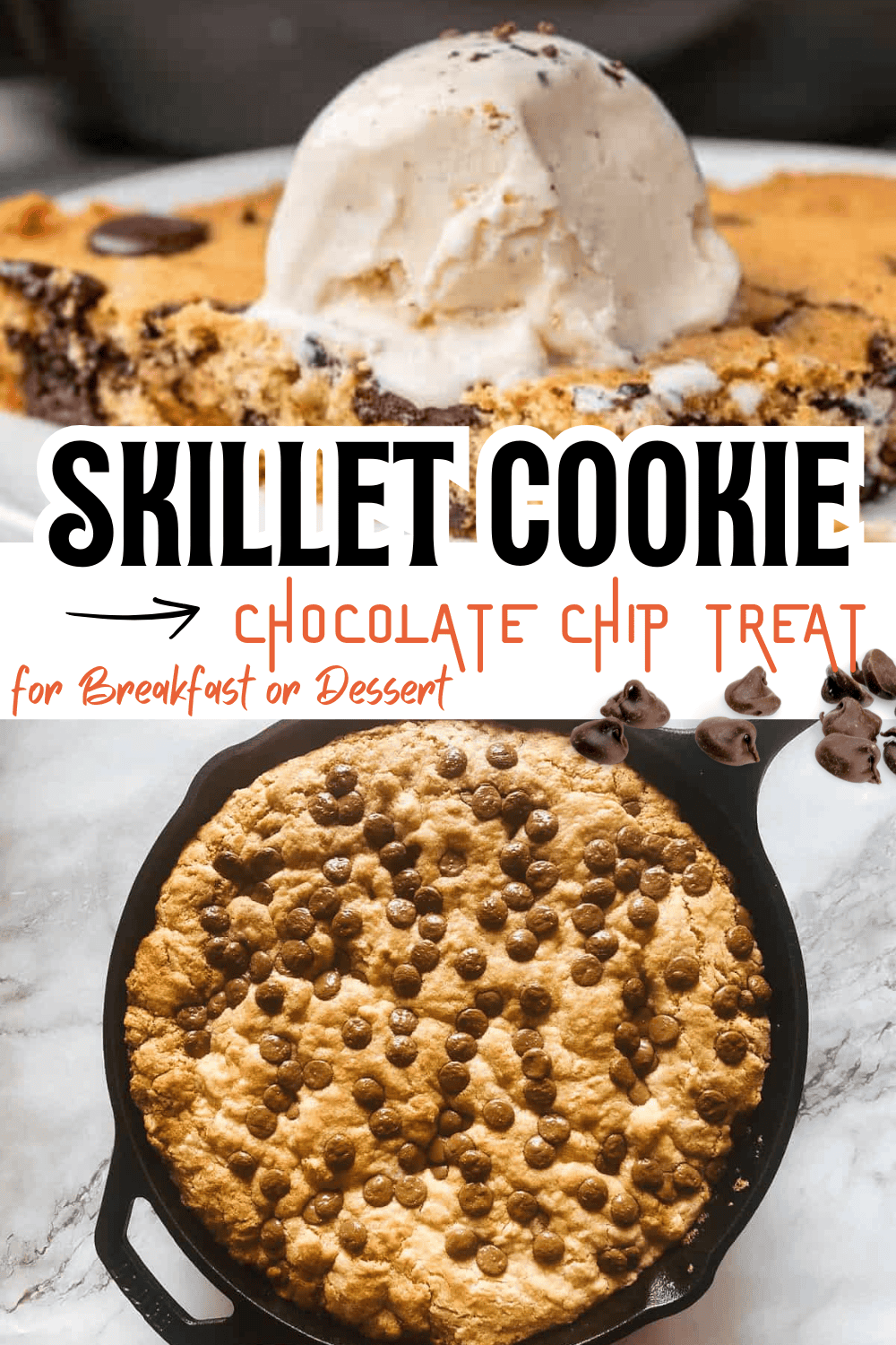 chocolate skillet cookie