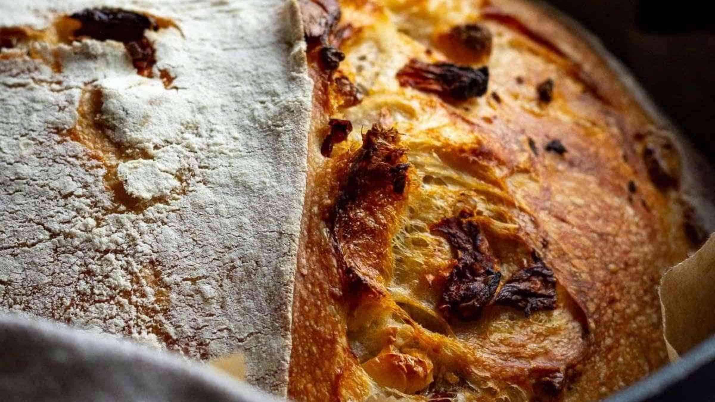 Feta and sundried tomato sourdough bread.