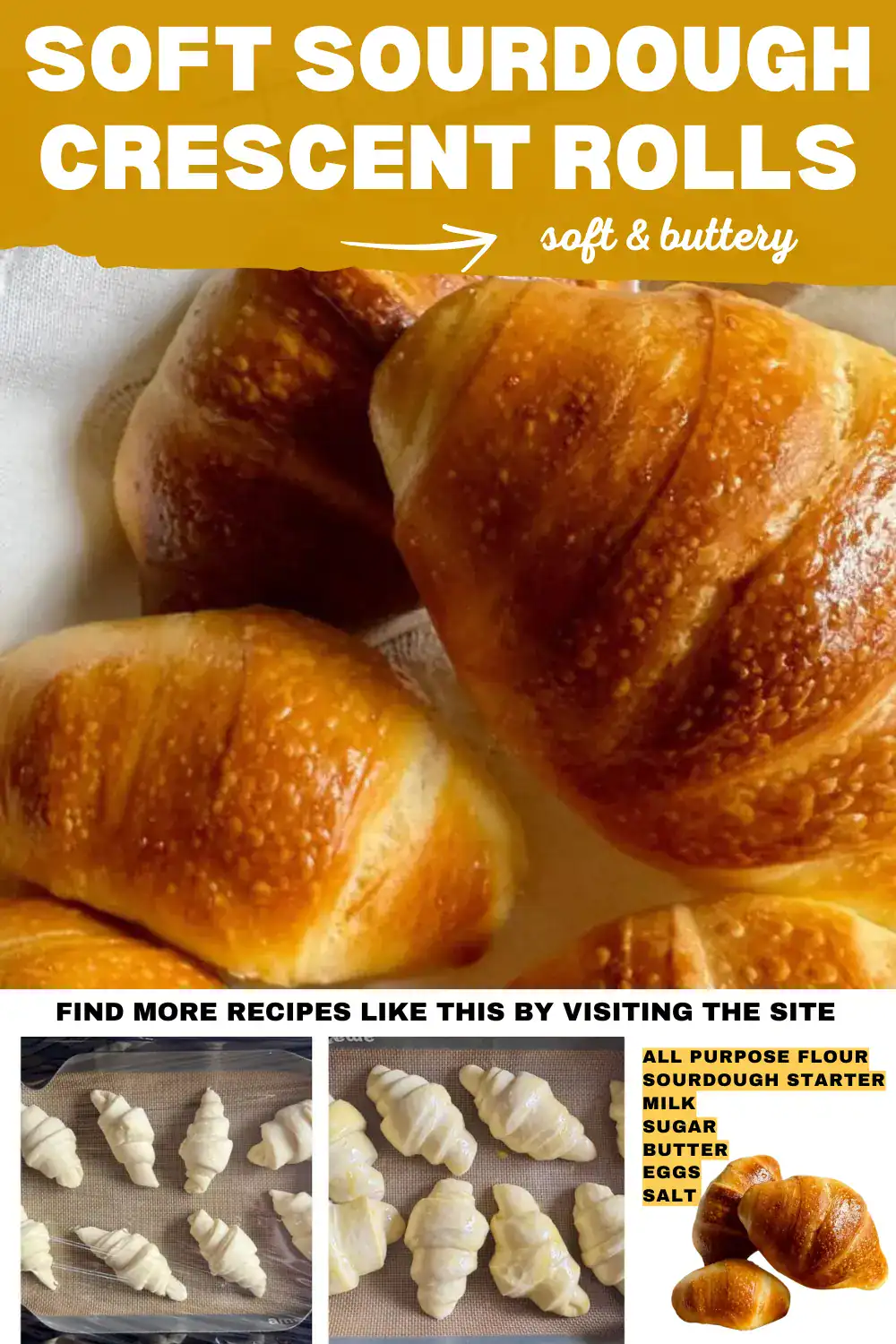 sourdough crescent rolls for breakfast