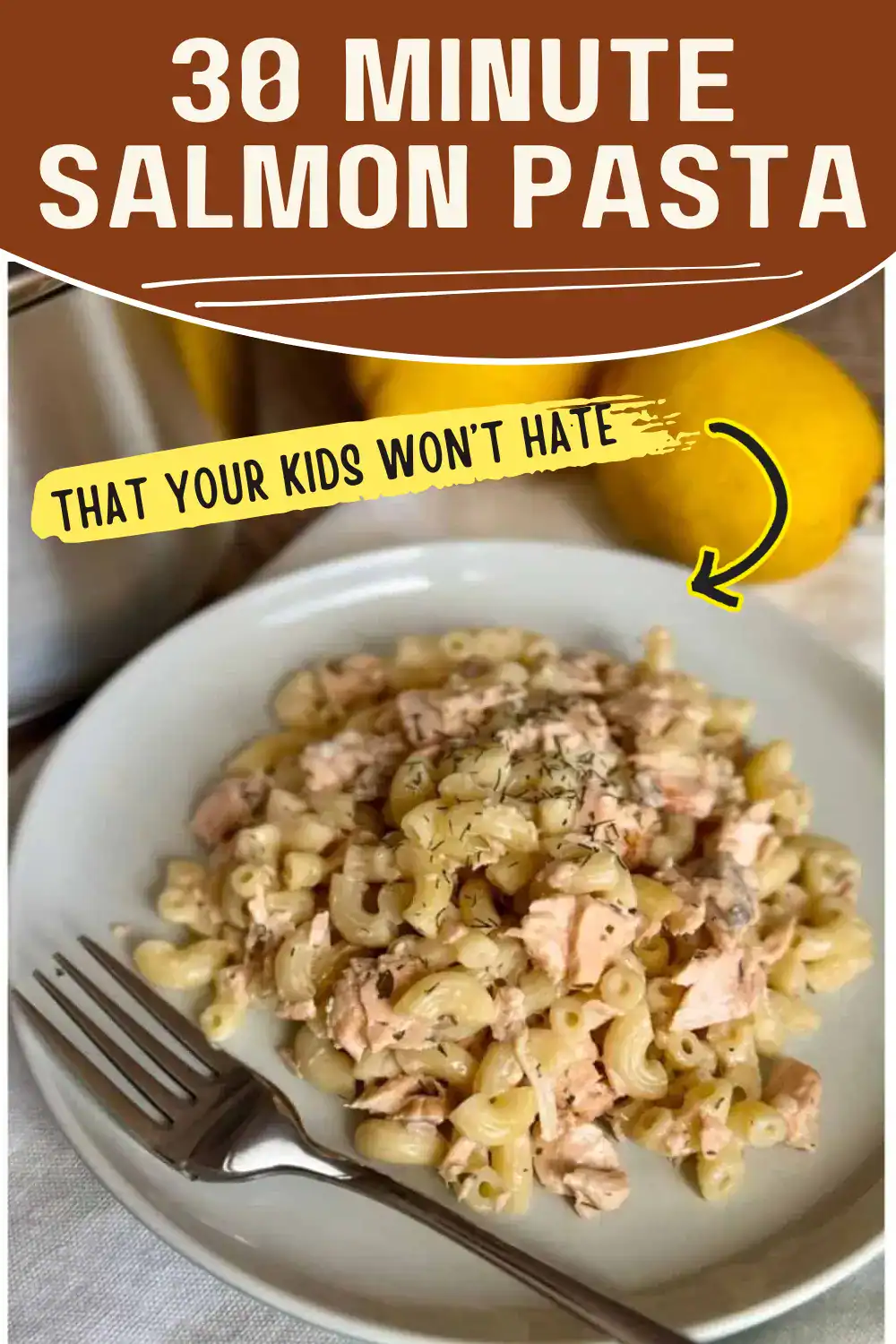 salmon pasta dinner