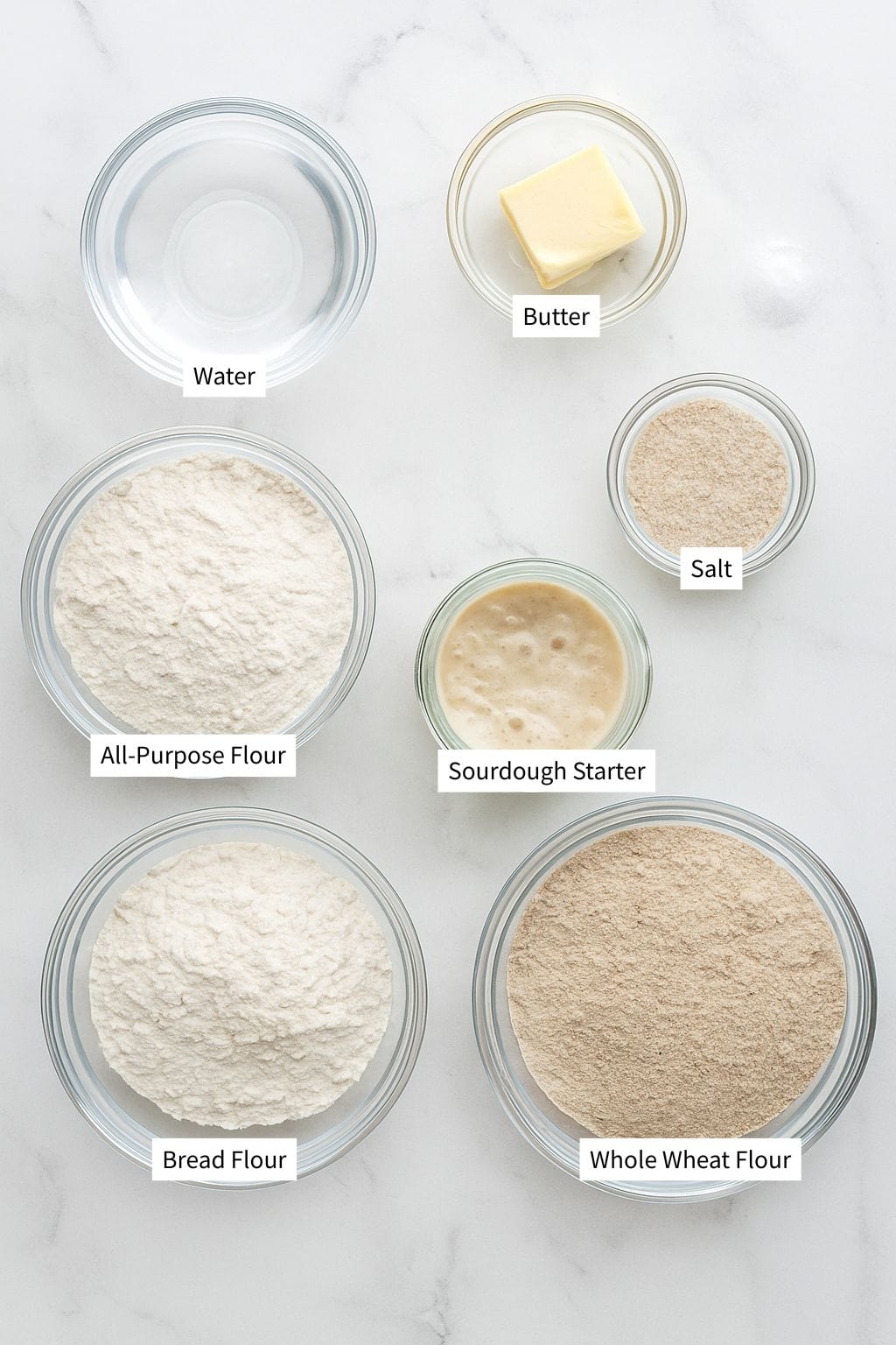 Thanksgiving Sourdough Whole Wheat Dinner Rolls Ingredients