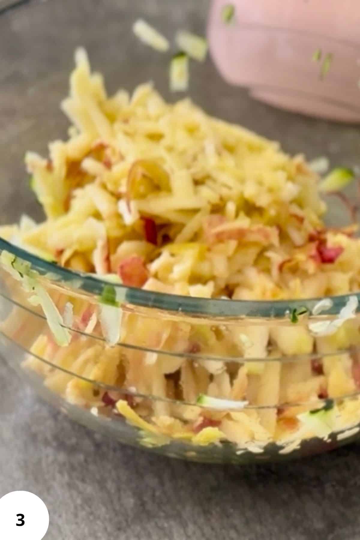 Ingredients mixed together in a bowl.