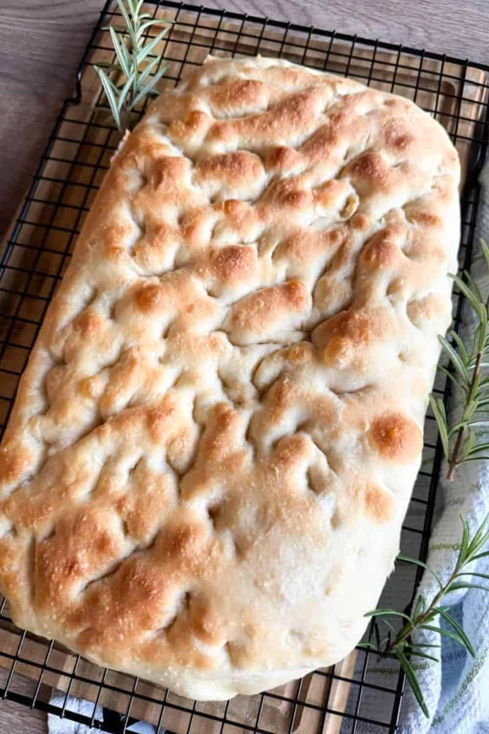 easy sourdough sandwich focaccia bread