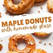maple donuts with homemade glaze