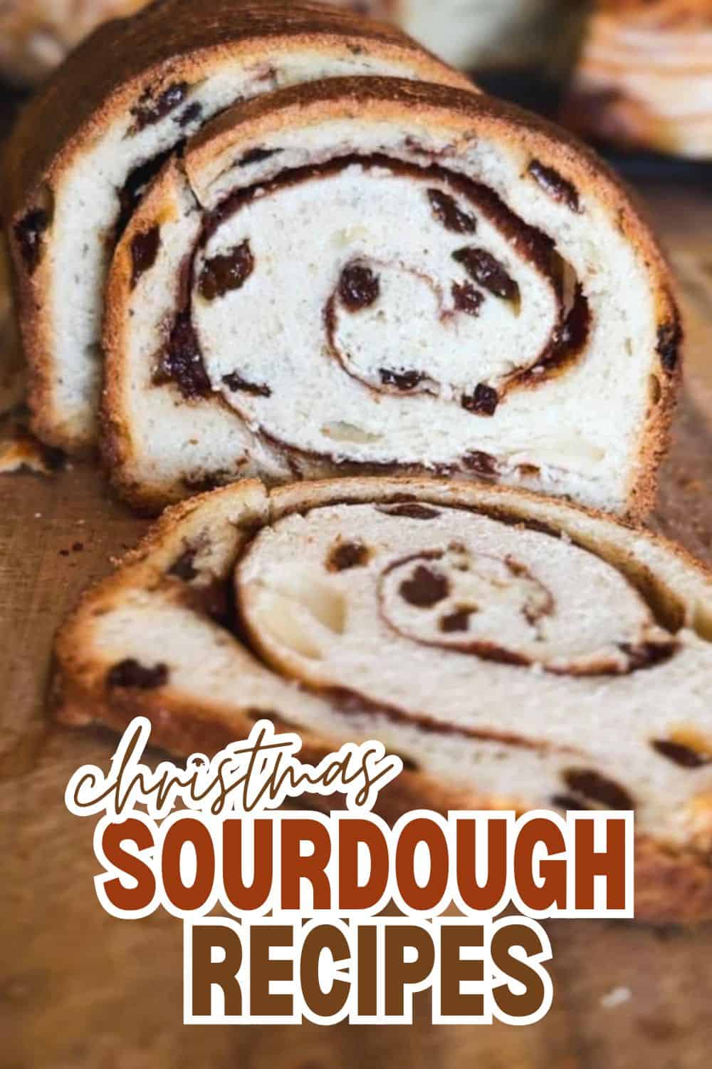 Chocolate chip and vanilla swirl sourdough bread for Christmas.