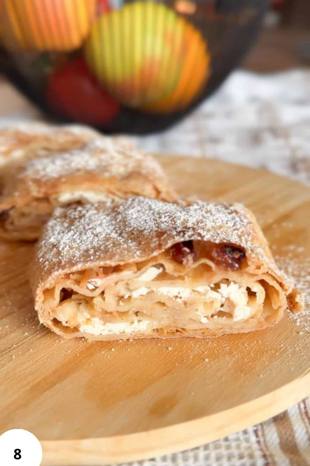 Delicious apple turnover pastry filled with fresh apples, perfect for breakfast or dessert.