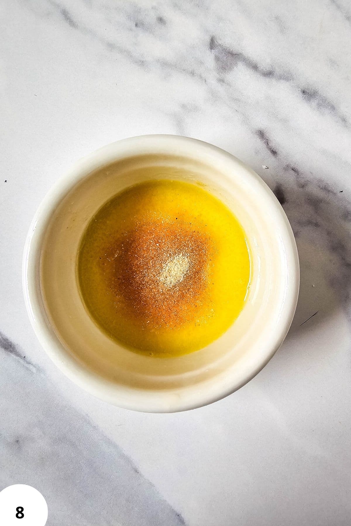 Freshly made bread dough with yeast and oil for stretching and folding.