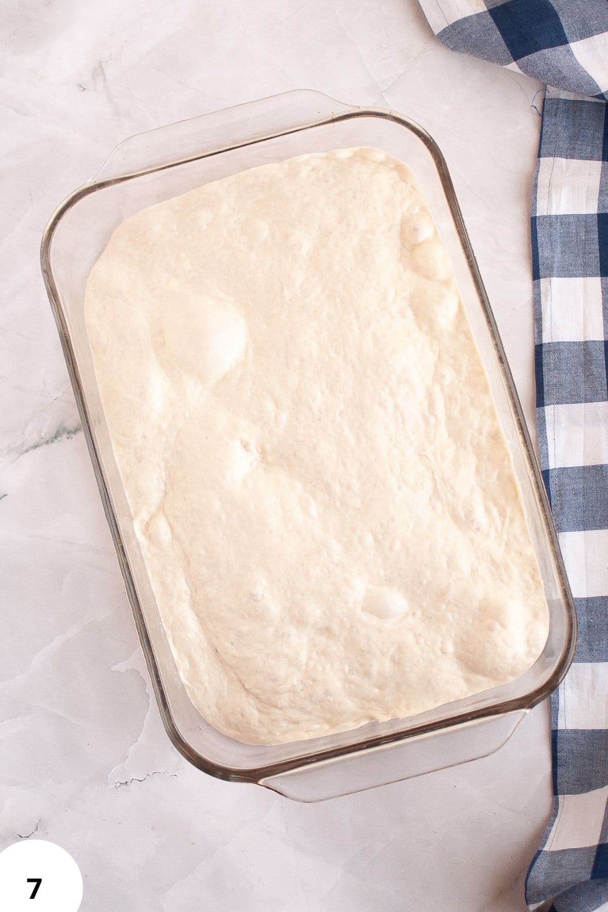 Freshly prepared bread dough ready for shaping and baking.