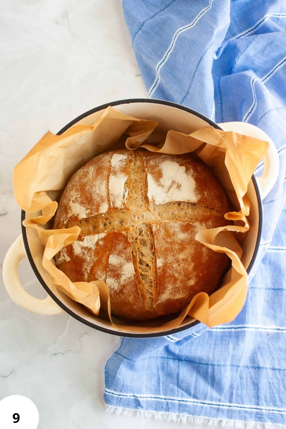 Handcrafted bread dough using stretch and folds for perfect gluten development.