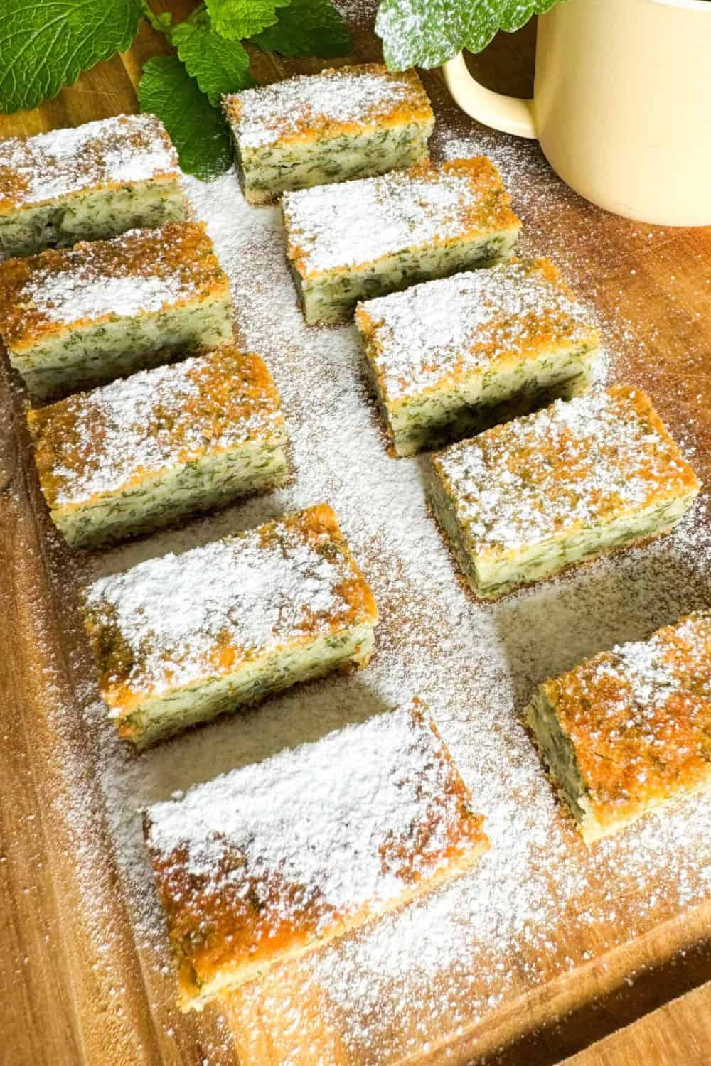 Delicious lemon bars showcasing perfect stretch and fold baking techniques with powdered sugar topping.