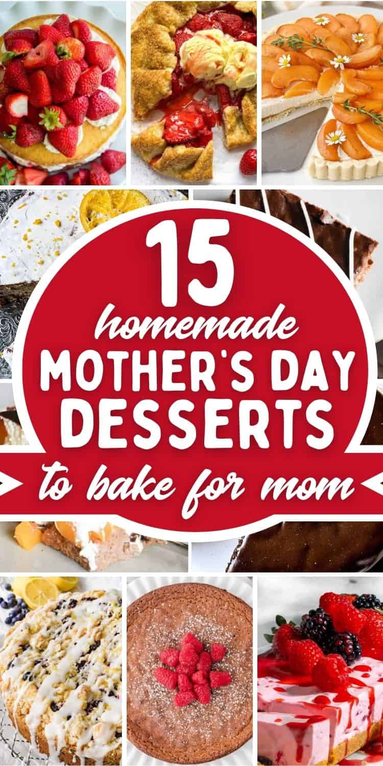Delicious homemade desserts perfect for Mother's Day celebrations and baking at home.
