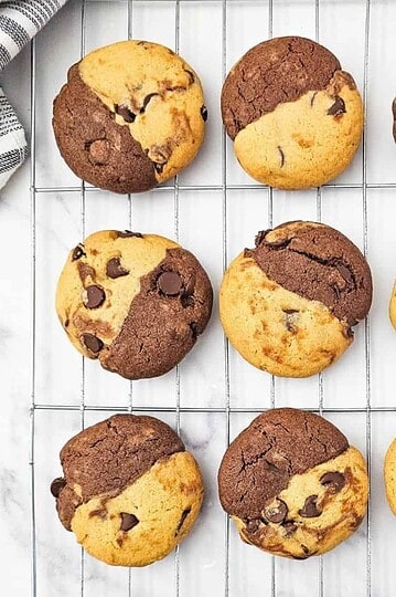 Delicious chocolate chip brookies with a perfect blend of cookie and brownie textures.