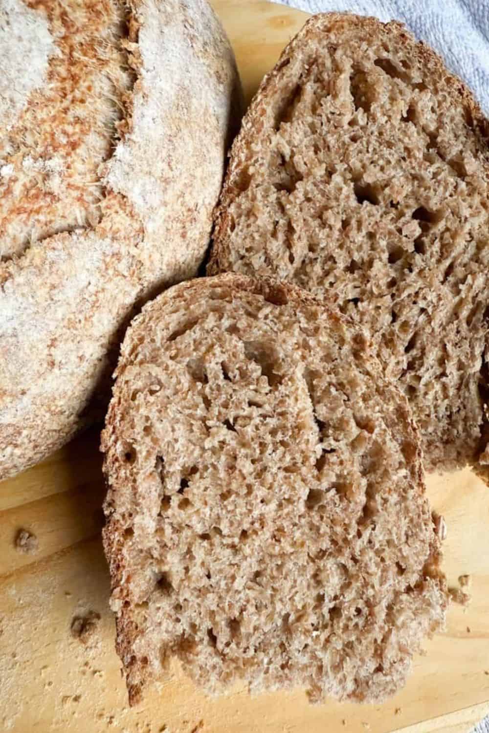 Bread slices for healthy baking and bread making.