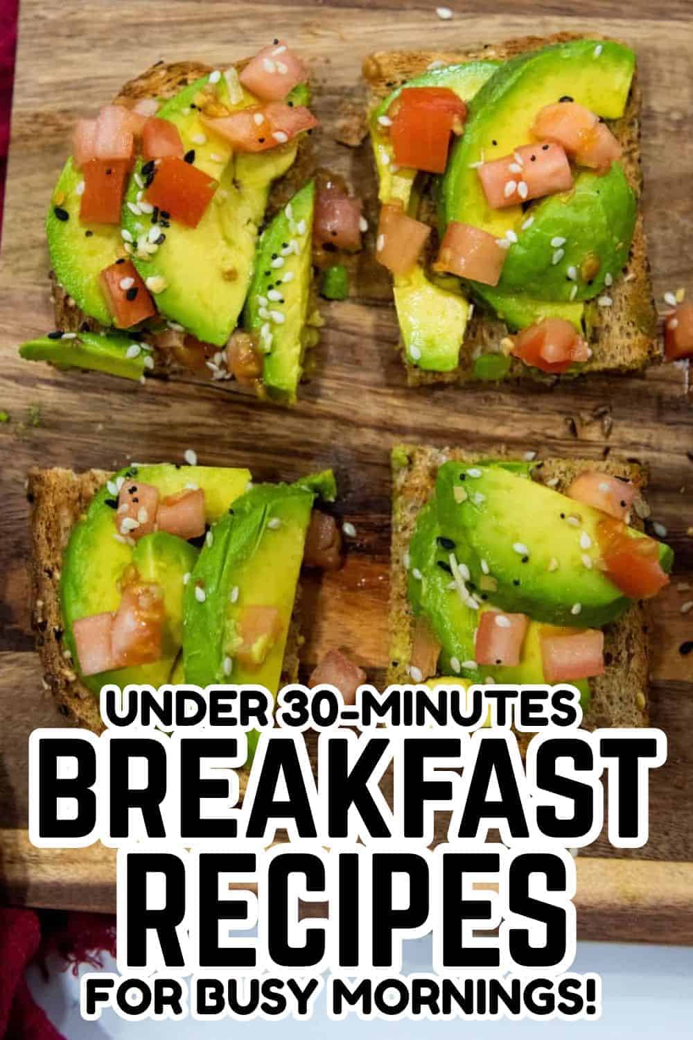 Avocado Toast with Diced Ham and Sesame Seeds.