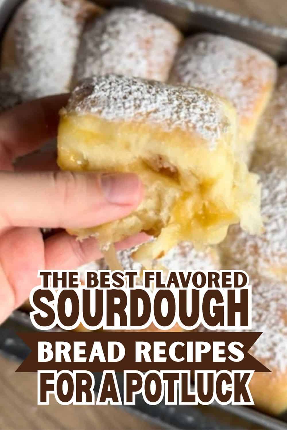 Sourdough bread with a soft, airy crumb and golden crust, perfect for potluck gatherings.