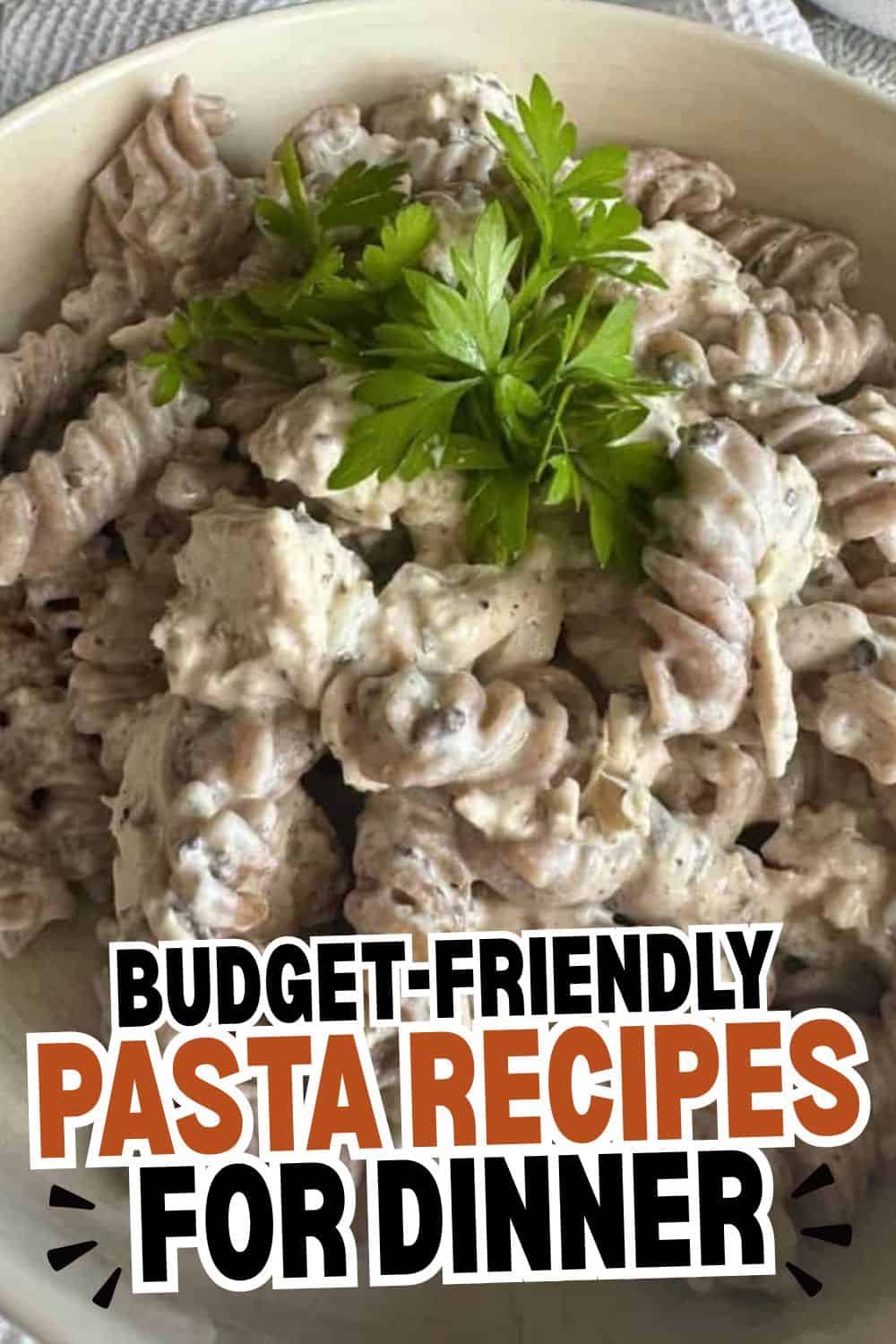 Stretch and Folds: Easy school lunch ideas with creamy pasta and fresh herbs for kids and teens.