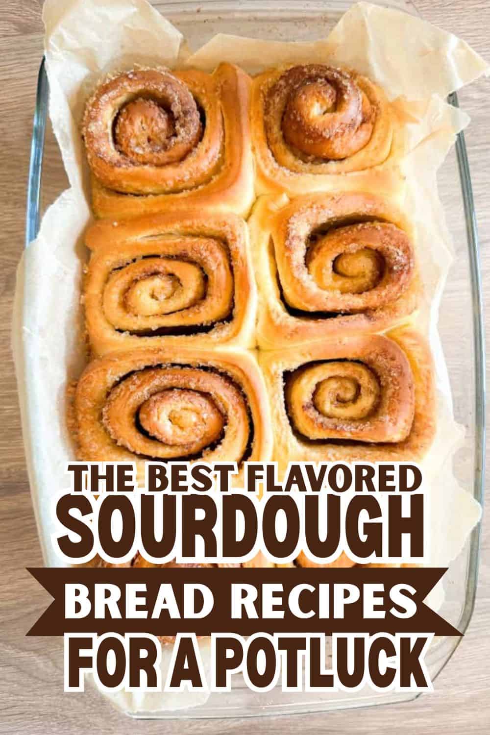 Freshly baked cinnamon rolls with swirled layers in a baking dish.