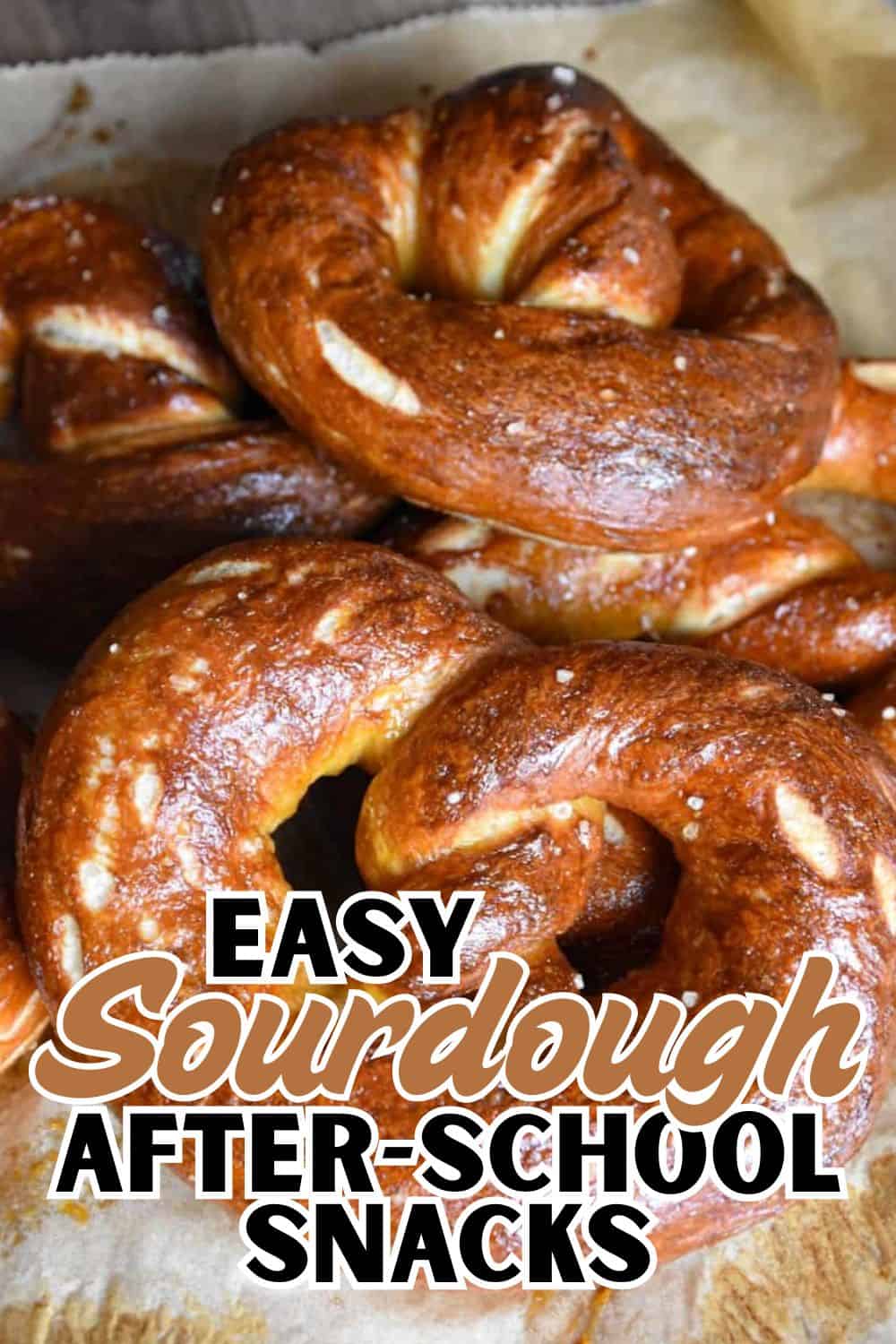 Sourdough bagels with a glossy crust, perfect for easy, delicious snacks.