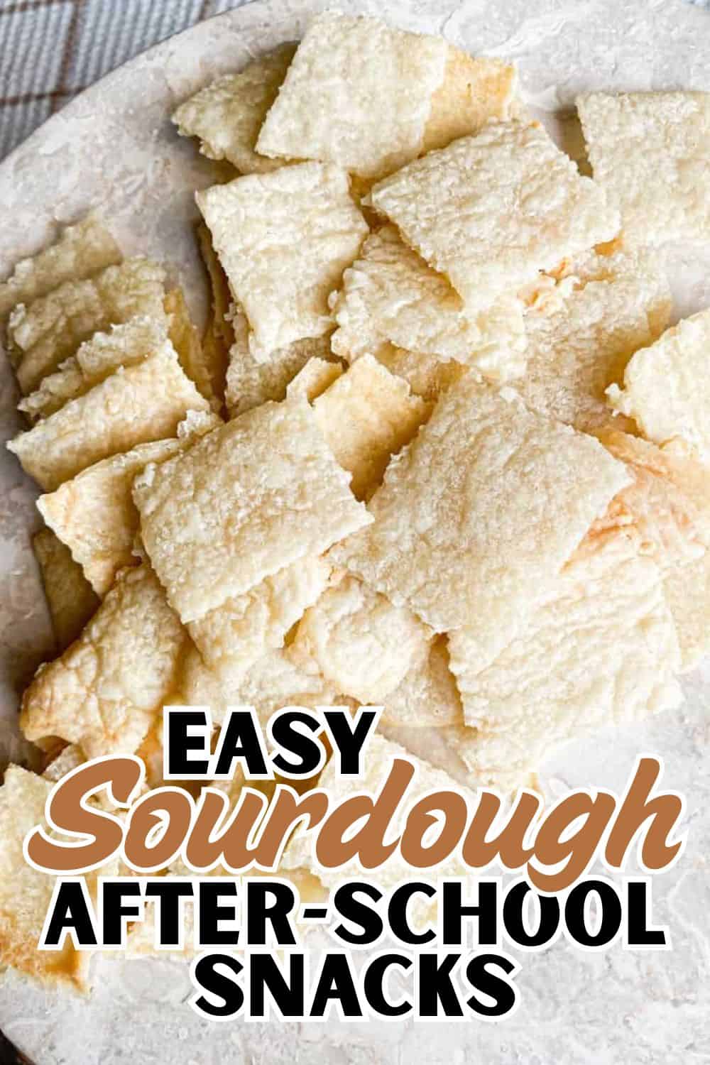 Crispy sourdough bread chunks for easy after-school snacks.