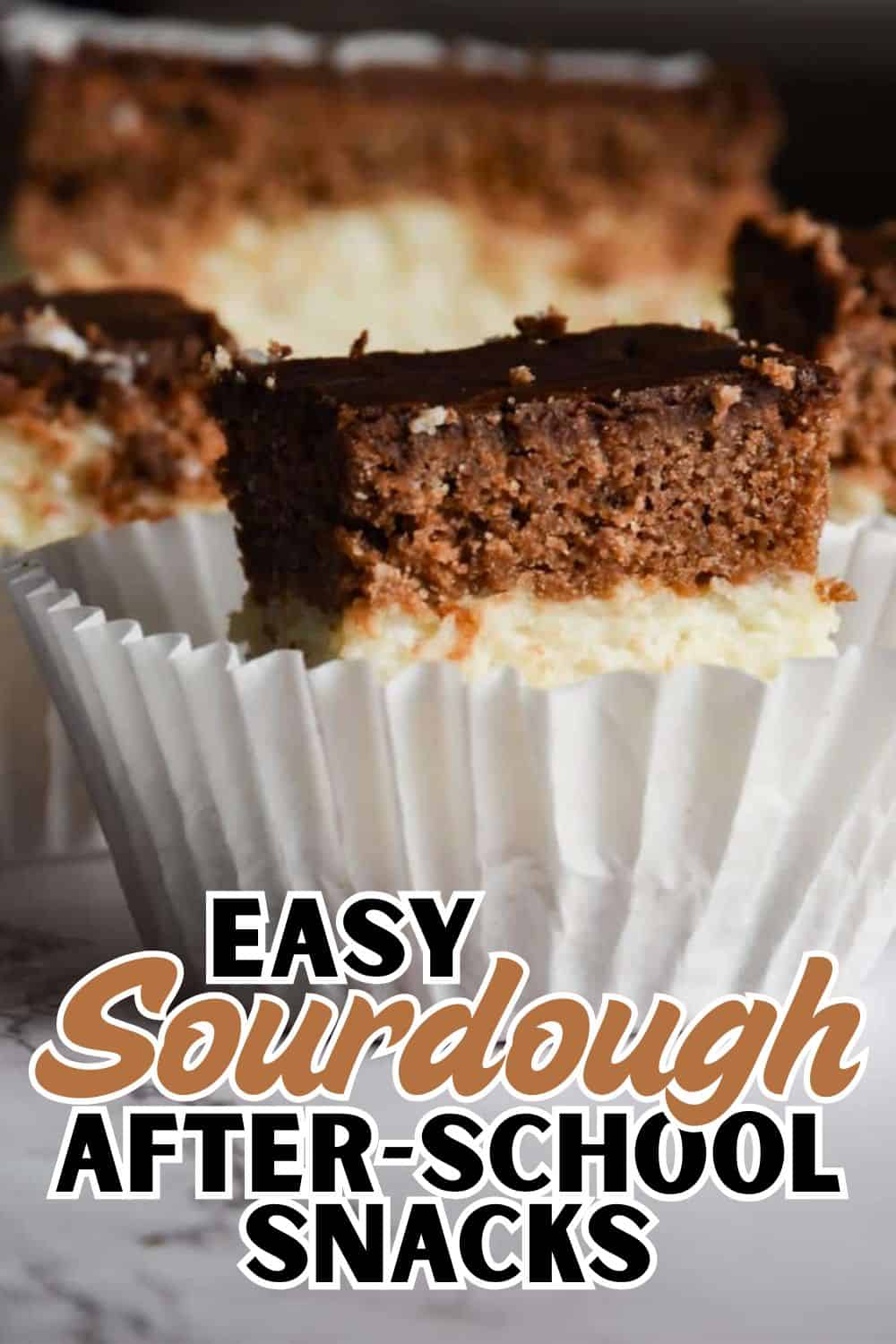 Delicious sourdough snack with chocolate topping, perfect for after-school treats.