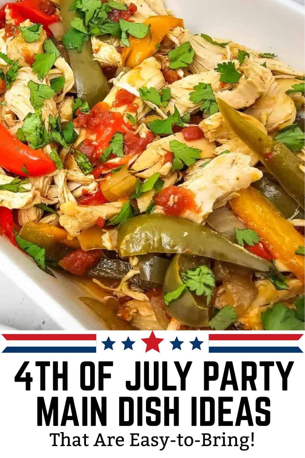 Delicious 4th of July main dish ideas featuring colorful vegetables and herbs, perfect for celebrati.