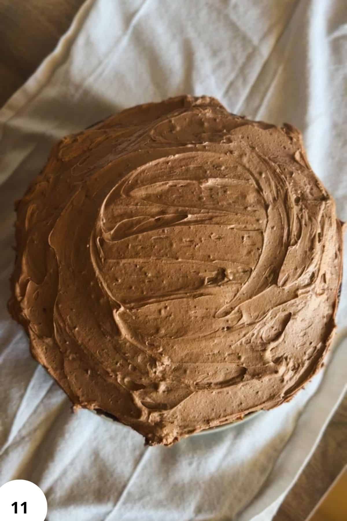 Chocolate bread with creamy frosting, perfect for baking and bread making.