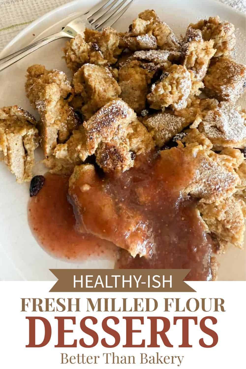 Delicious homemade desserts made with fresh milled flour and natural ingredients.