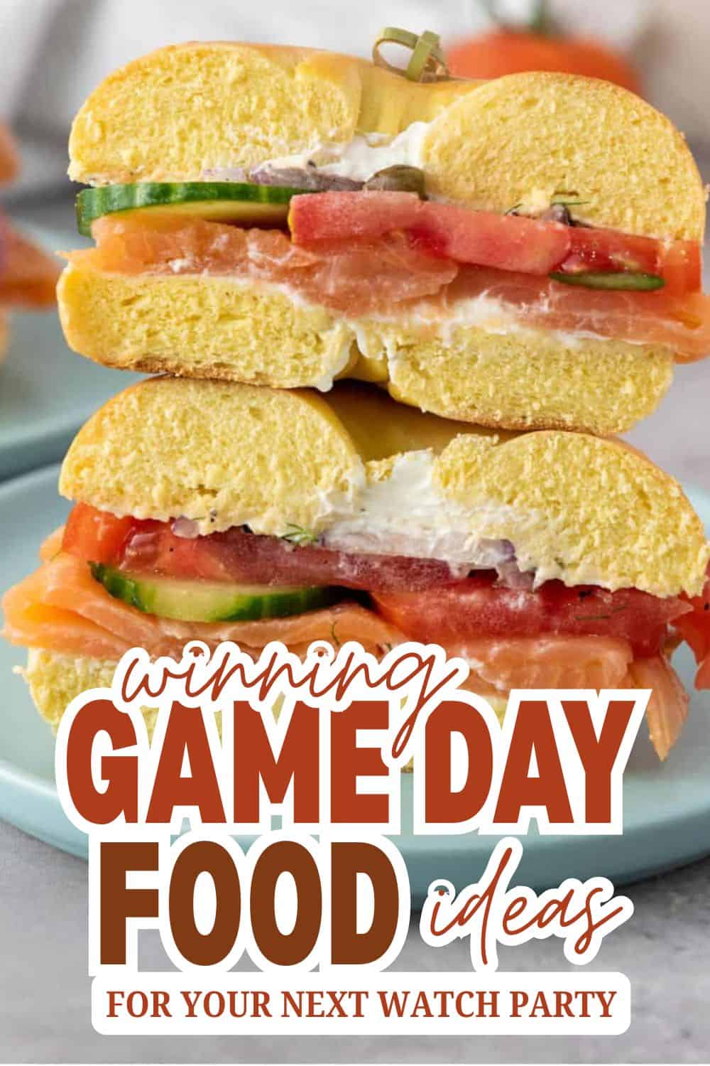 Delicious sandwich with fresh ingredients for game day.