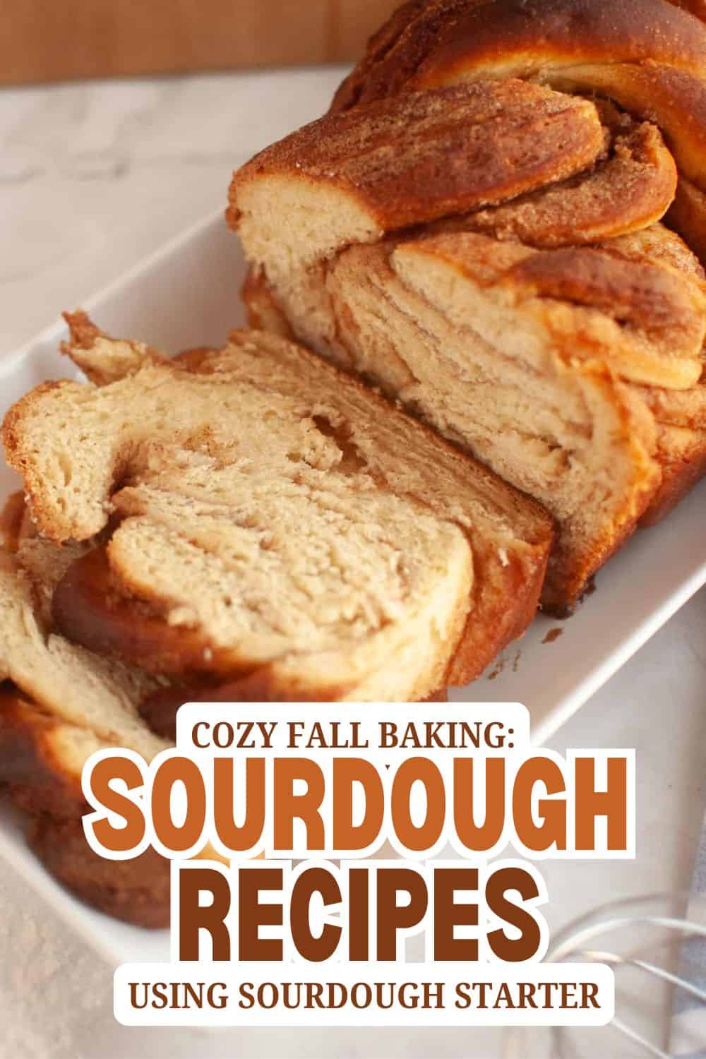 Freshly baked sourdough bread with a golden crust and soft interior.