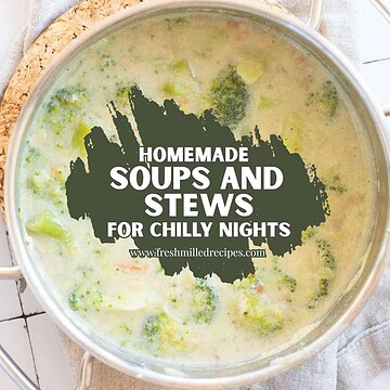 Creamy broccoli and potato soup in a pot for cozy winter nights.