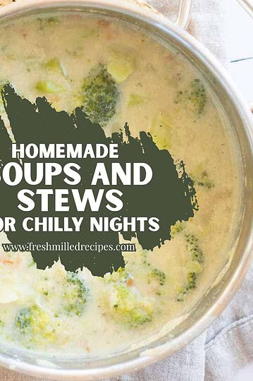 Creamy broccoli and potato soup in a pot for cozy winter nights.