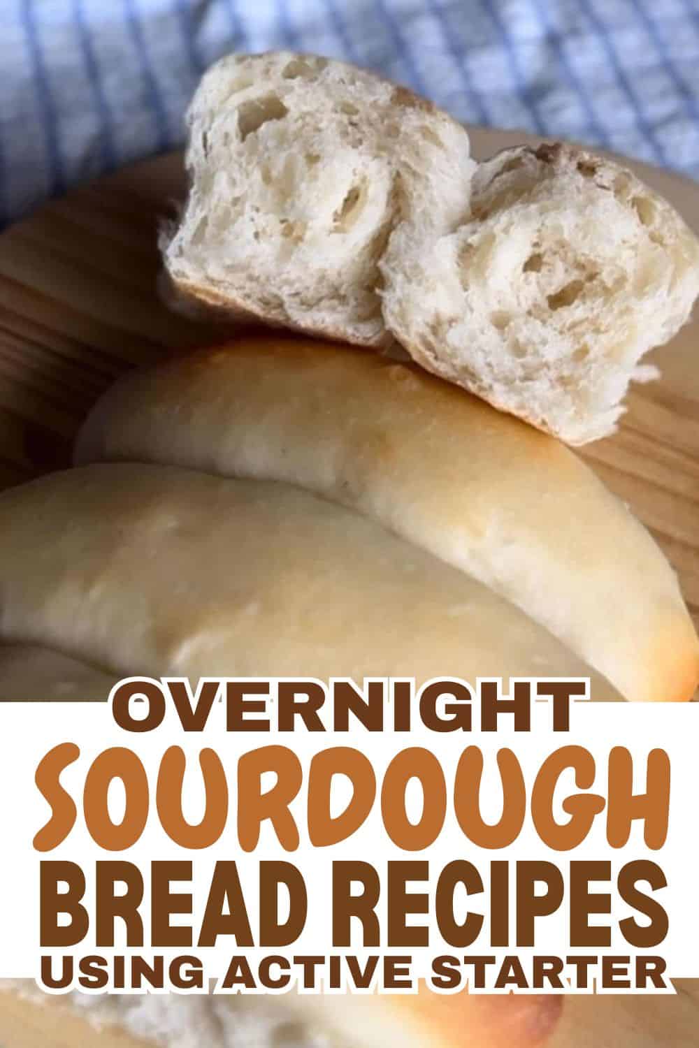 Fresh sourdough bread with a soft, airy crumb and crusty exterior.