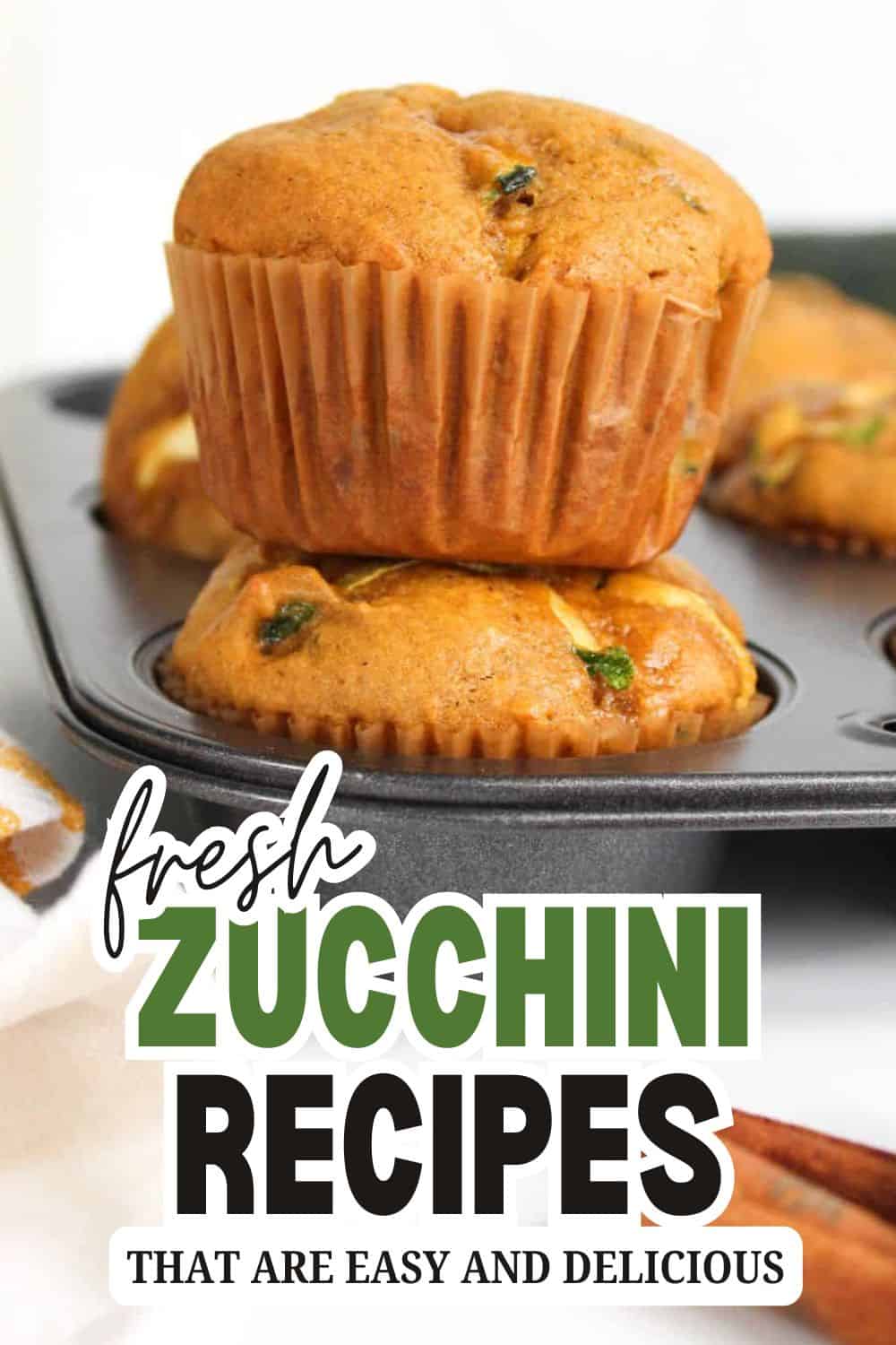 Delicious zucchini muffins in a muffin tin, perfect for healthy snacking.